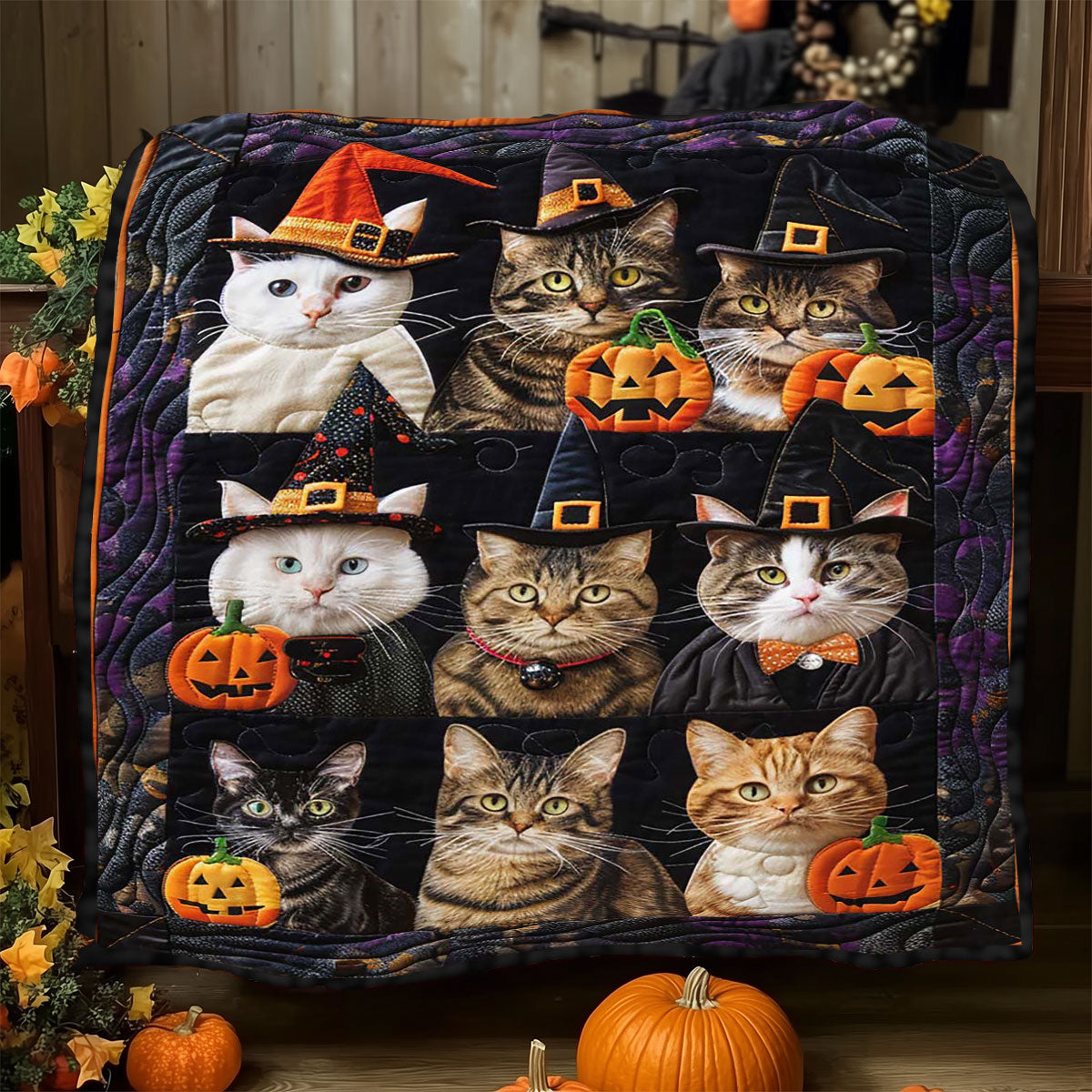 Halloween Cat WJ2608013CL Quilt