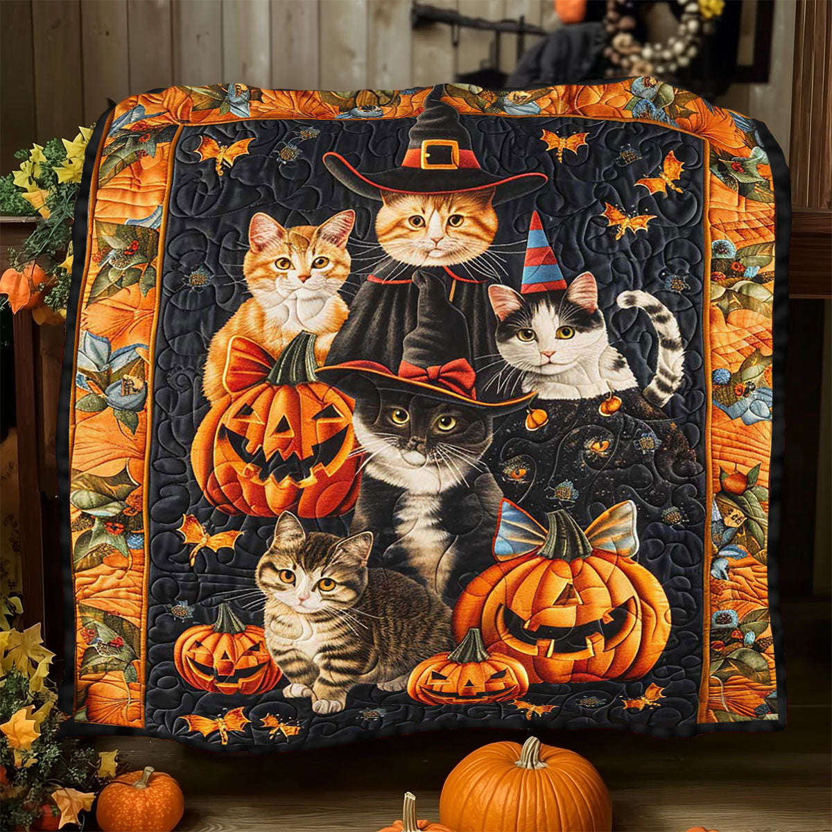 Halloween Cat WJ2608014CL Quilt