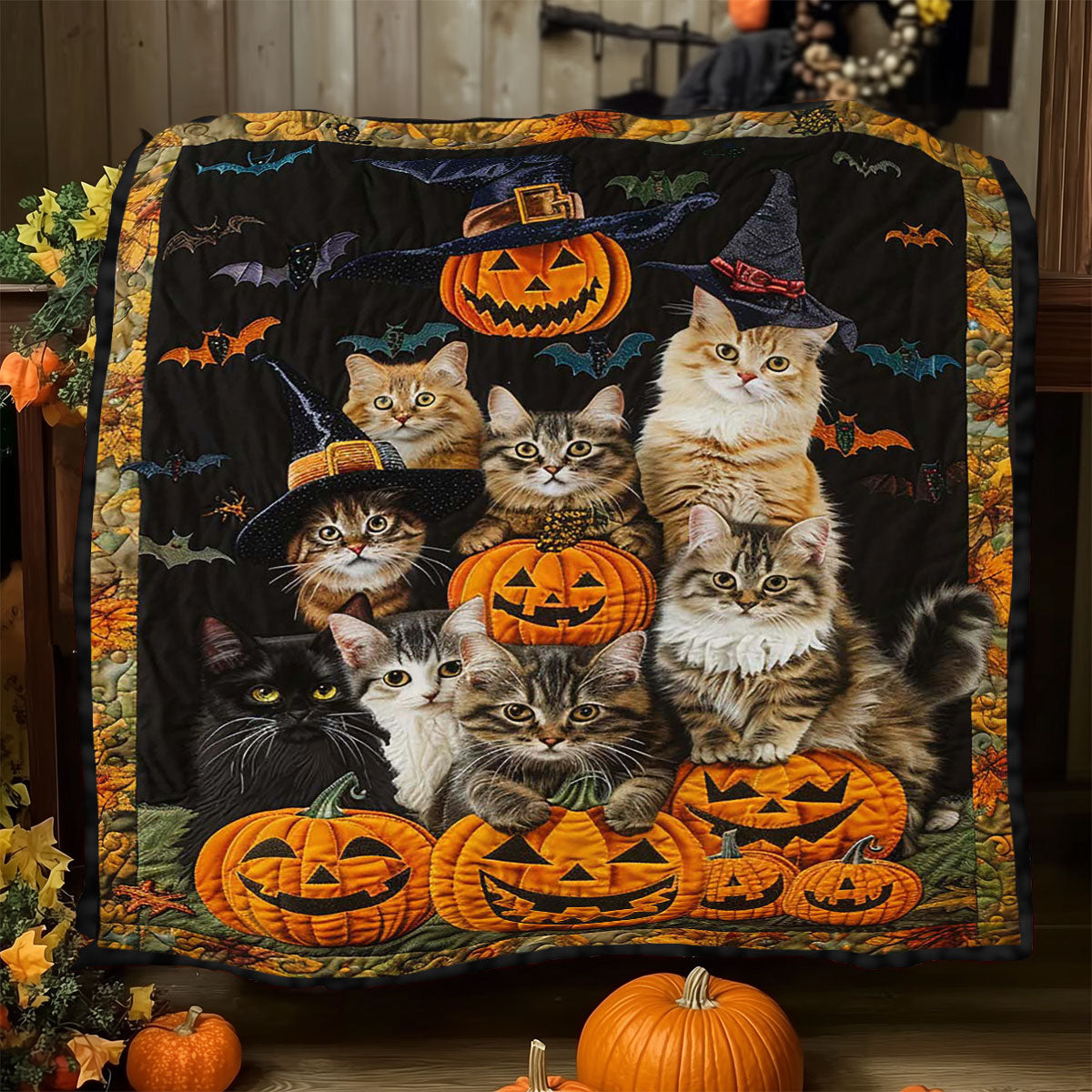 Halloween Cat WJ2908009CL Quilt