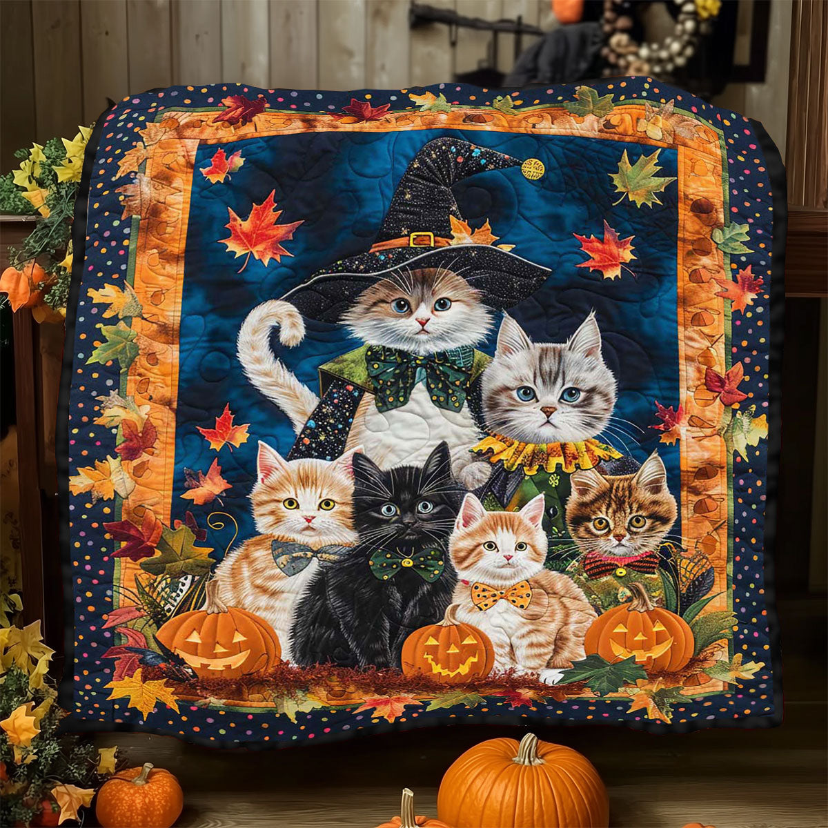 Halloween Cat WJ2908010CL Quilt