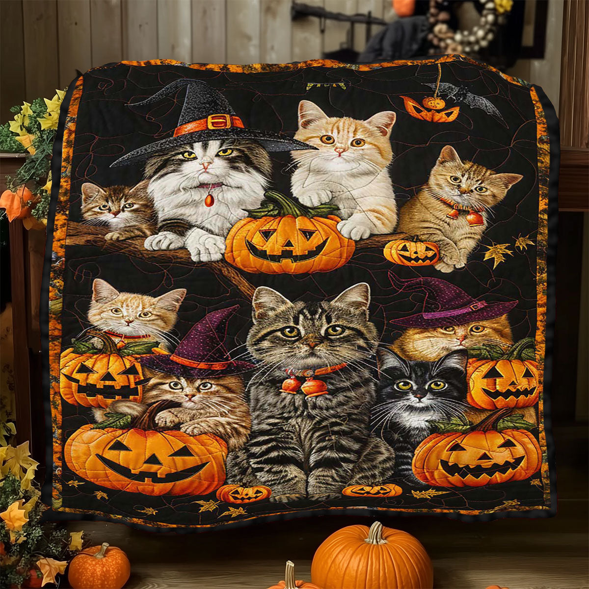 Halloween Cat WJ2908011CL Quilt