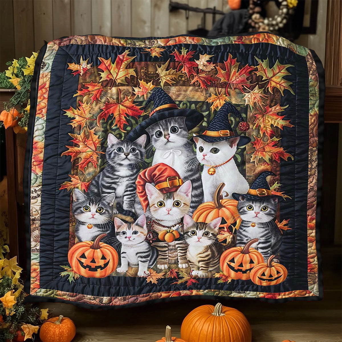 Halloween Cat WJ3008019CL Quilt