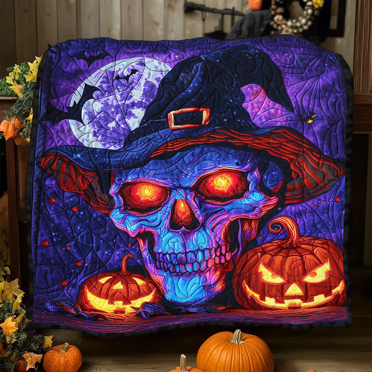 Halloween Is Coming Skull WJ0909018CL Quilt