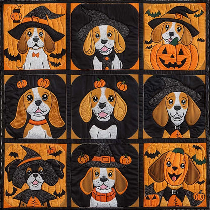 Halloween Beagle Witches XR1908013CL Quilt