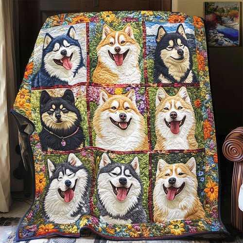 Happy Huskies YR1904023CL Quilt