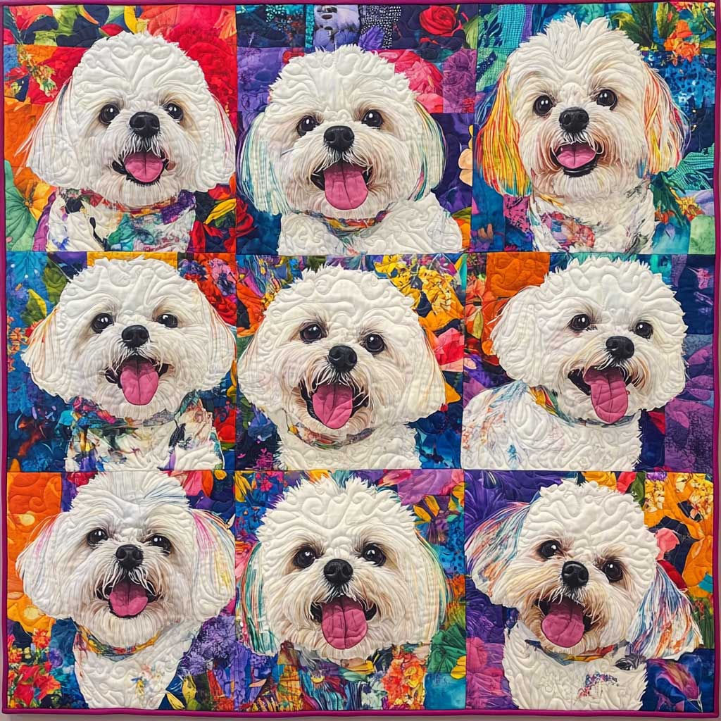 Happy Shih Tzu XR0808008CL Quilt