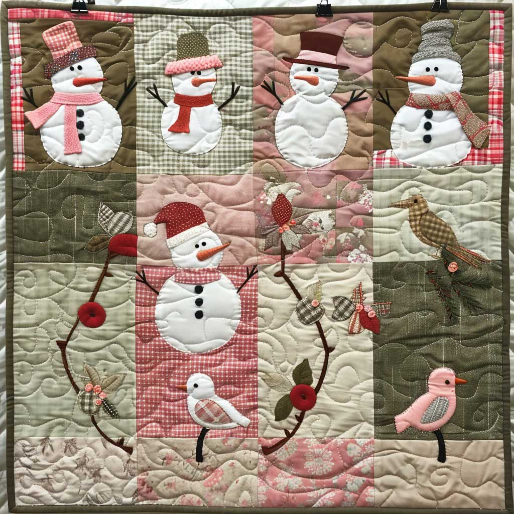 Happy Snowman WM2507001CL Quilt