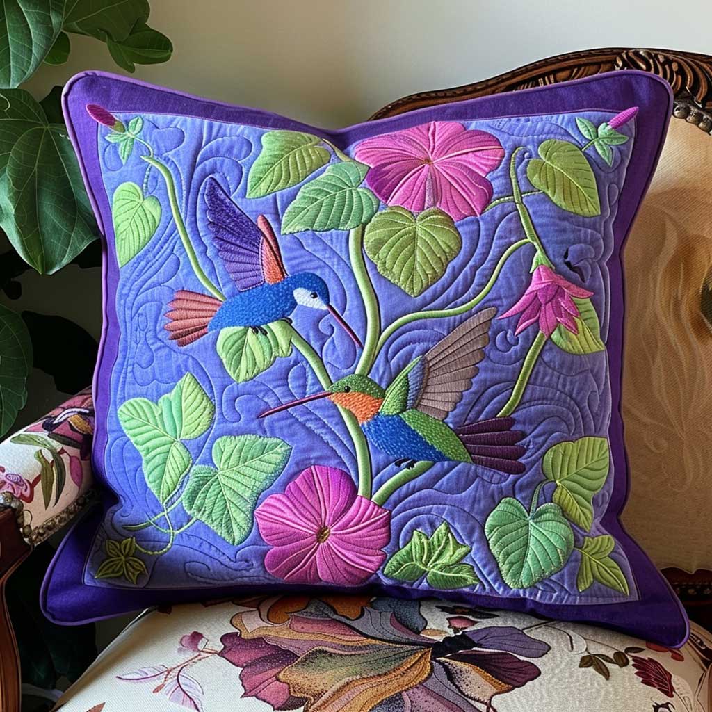 Harmony Hummingbird XR2307007CL Quilt Pillow Case