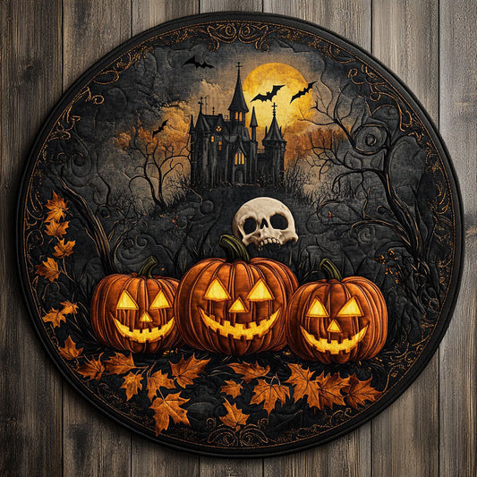 Haunted Glow CW0508016CL Quilted Round Mat