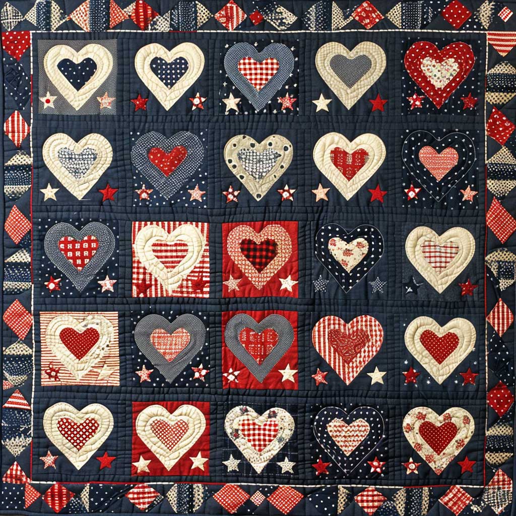 Hearts WJ1207009CL Quilt