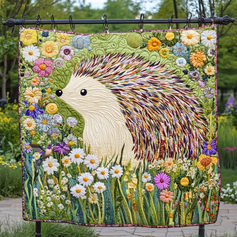 Hedgehog In The FieldWU0912064CL Quilt