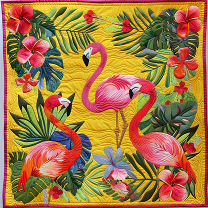 Hibicus Flamingos XR1308050CL Quilt