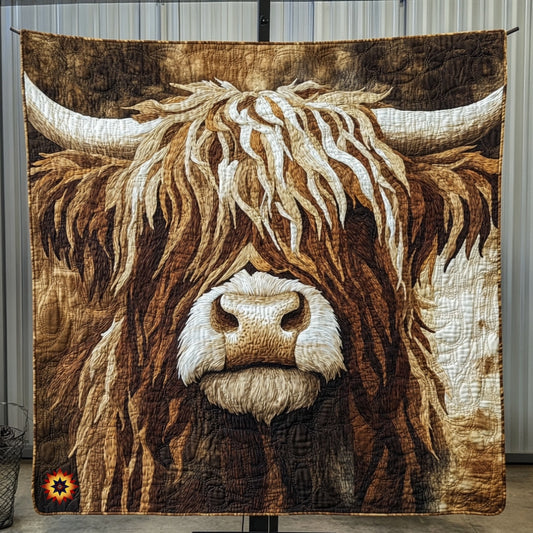 Highland Cow Moo WU1712016CL Quilt
