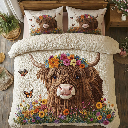 Highland Cowboy Autumn Vibes WU0503032CL Duvet Cover Set