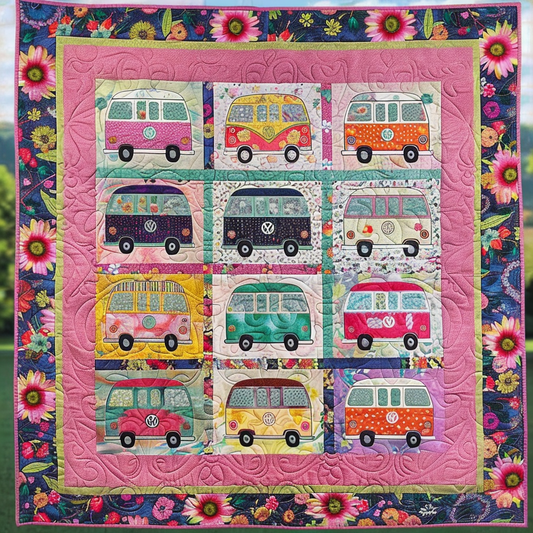 Hippie Cars XR0706003CL Quilt