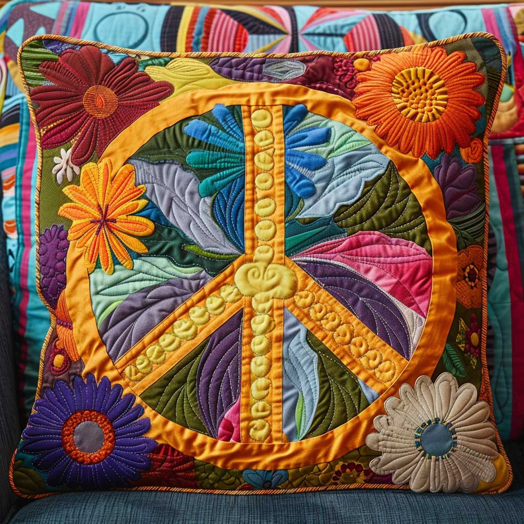 Hippie Lovers XR2407006CL Quilt Pillow Case