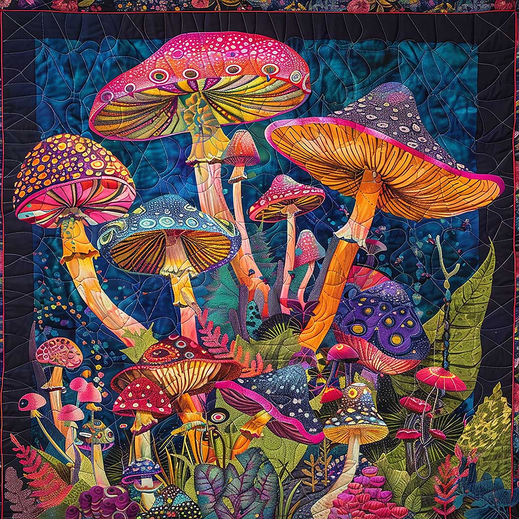 Hippie Mushroom WJ2106014CL Quilt