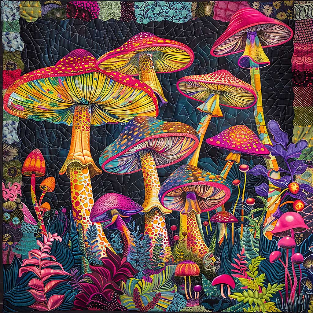 Hippie Mushroom WJ2106015CL Quilt