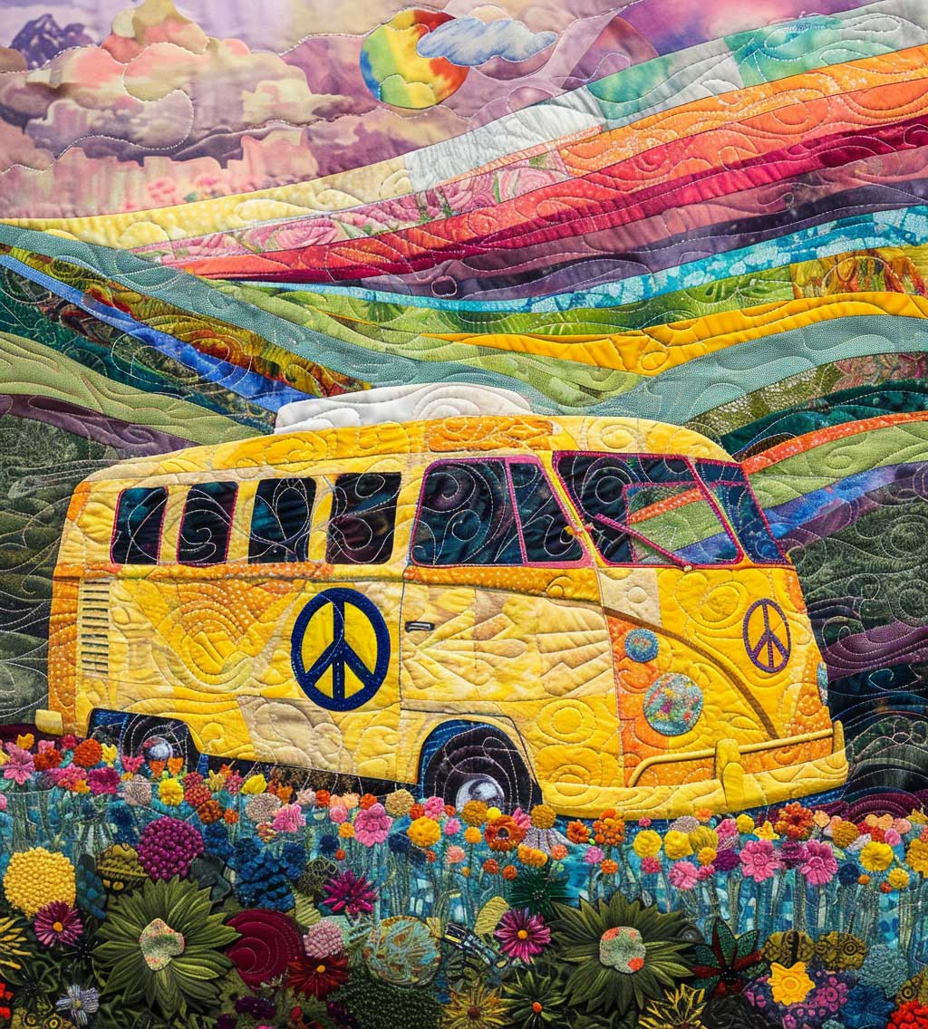 Hippie Yellow Van XR1908052CL Quilt