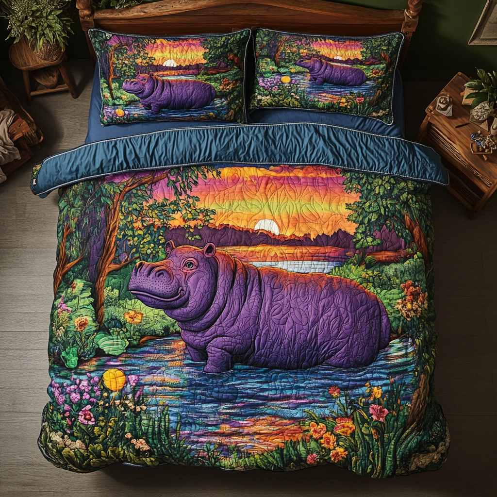 Hippo Haven YR1702016CL Duvet Cover Set