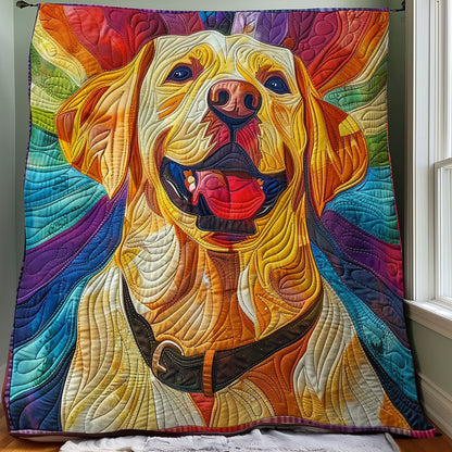 Labrador Rainbow Color WO1508009CL Quilt