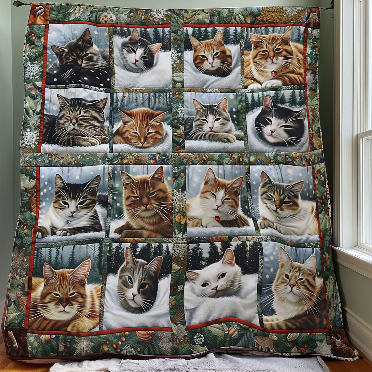 The Cozy Cat Corner WO1508019CL Quilt