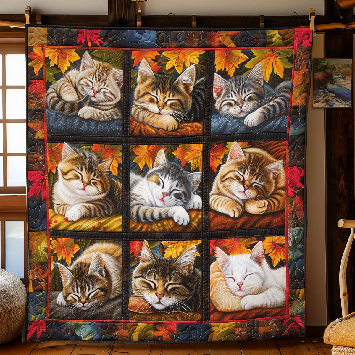 Cozy Naps In Golden Light WO1508021CL Quilt