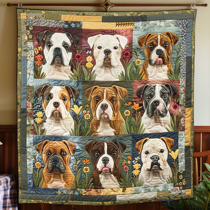 Bull Dog Is Friends Forever WO1408023CL Quilt