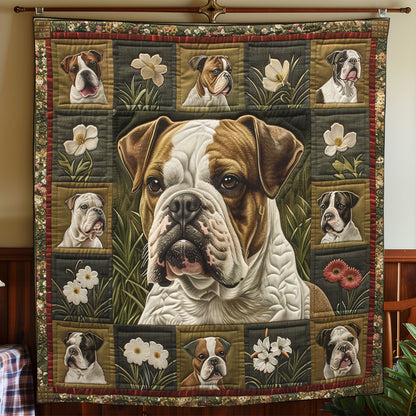 Bull dogs Wonderful Companions WO1408021CL Quilt