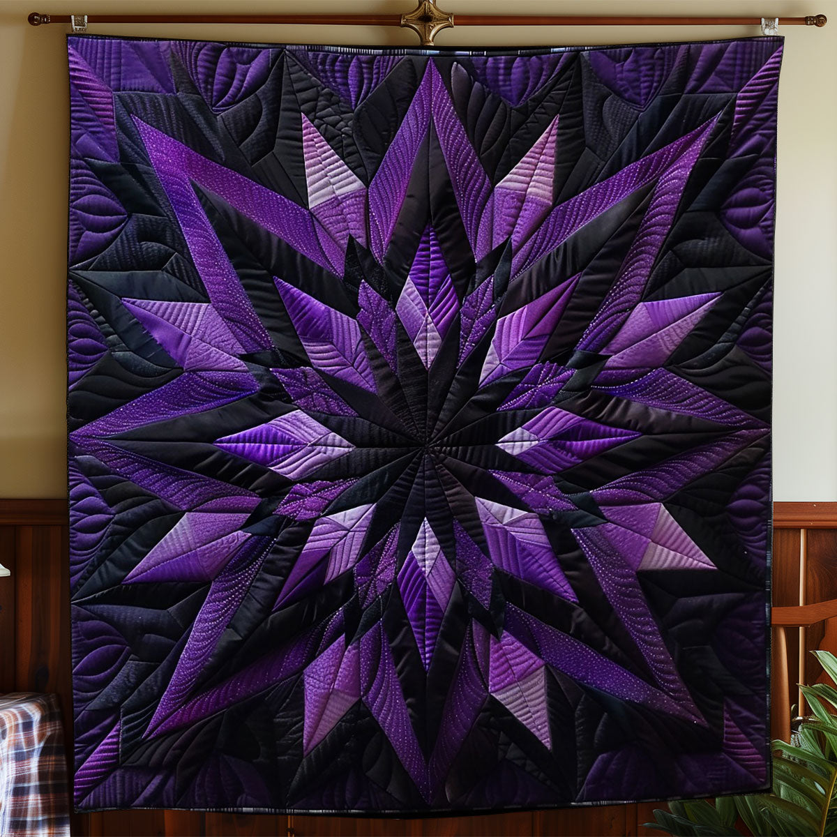 Flower Native Purple WO1308041CL Quilt