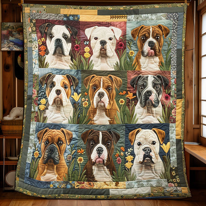 Bull Dog Is Friends Forever WO1408023CL Quilt