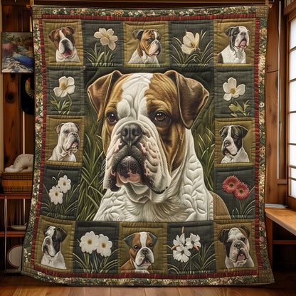 Bull dogs Wonderful Companions WO1408021CL Quilt