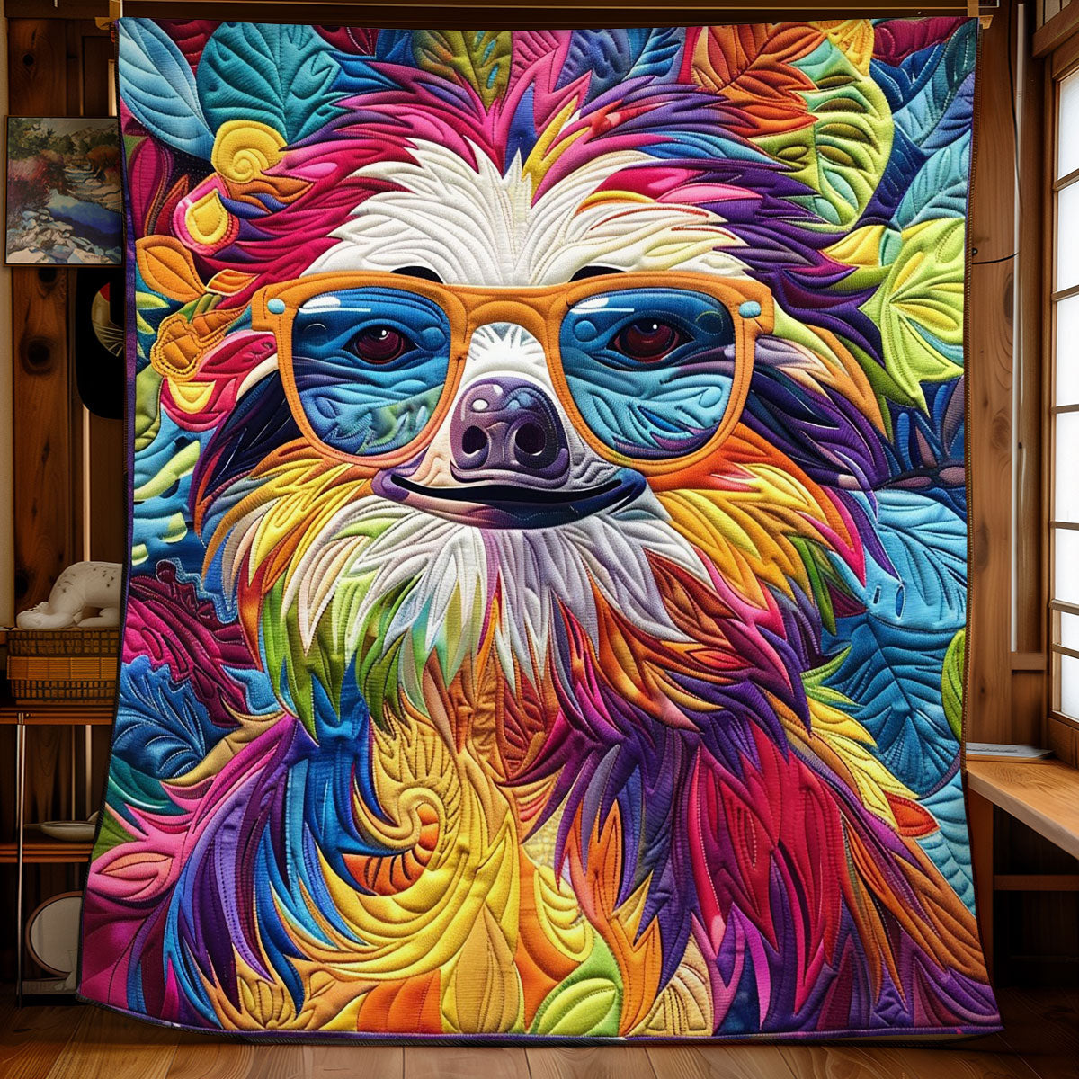 Sloth Colorful WO1308004CL Quilt