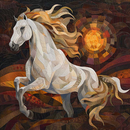 Horse And Sun XR1207013CL Quilt