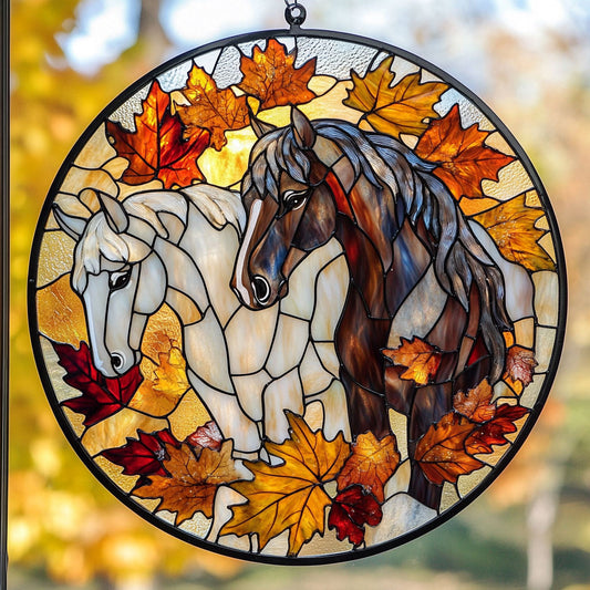 Horse Autumn Vibes WU1601029CL Suncatcher