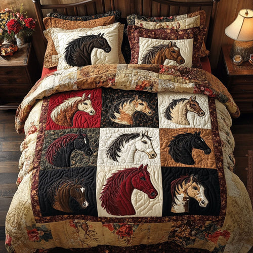 Horse Patchwork YR0102064CL Duvet Cover Set