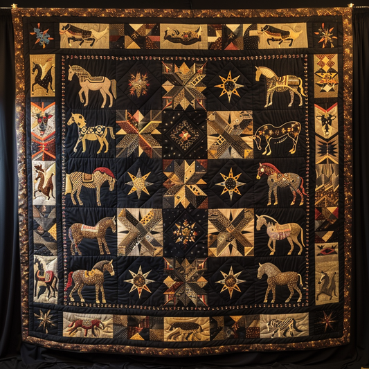 Horses XR0506001CL Quilt