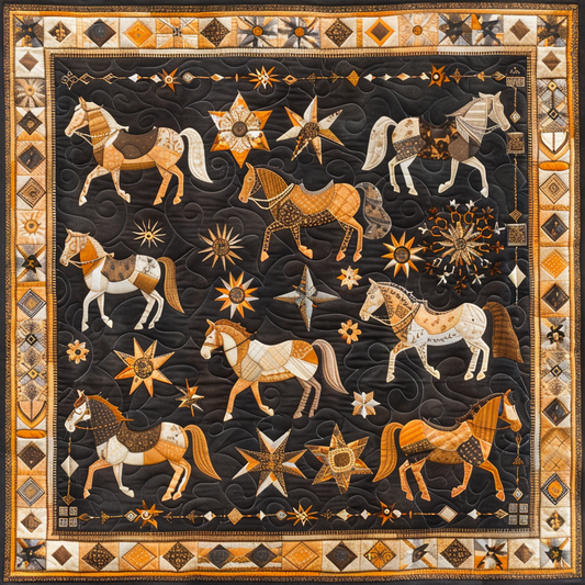 Horses XR0506002CL Quilt