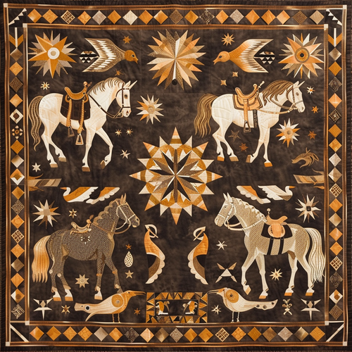 Horses XR0606018CL Quilt