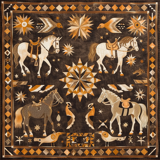 Horses XR0606018CL Quilt