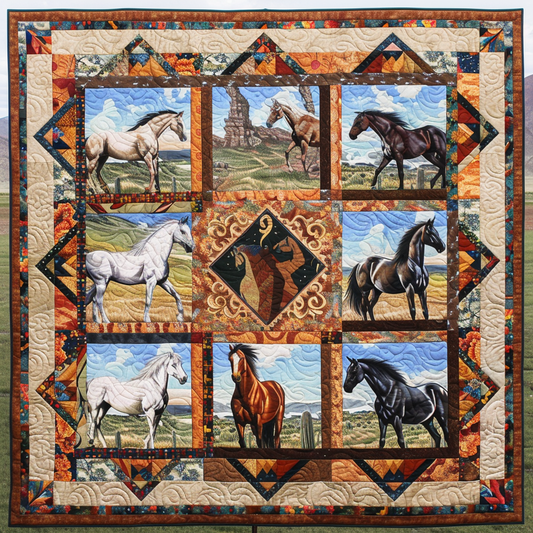 Horses XR0606020CL Quilt