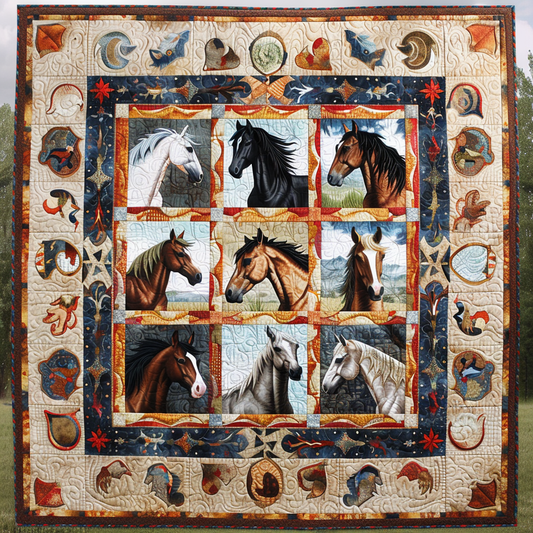 Horses XR0606021CL Quilt