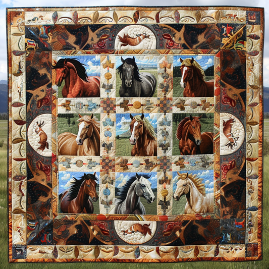 Horses XR0606022CL Quilt