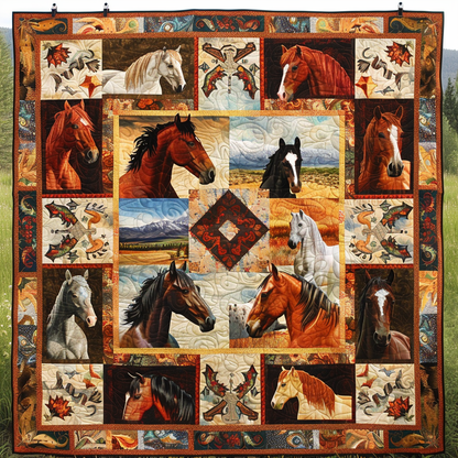 Horses XR0606023CL Quilt