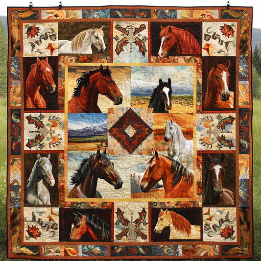 Horses XR0606023CL Quilt