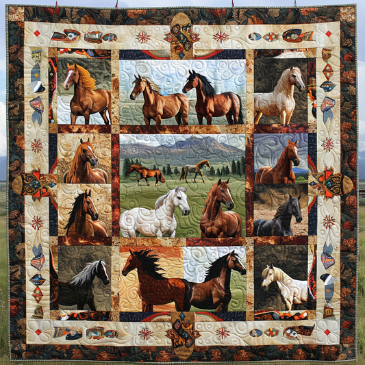 Horses XR0606024CL Quilt