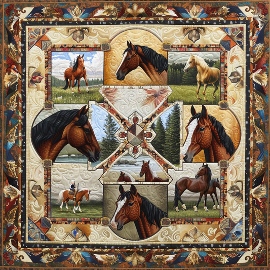 Horses XR0606025CL Quilt