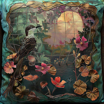 Humming Bird Cage WP2507043CL Quilt Pillow Case