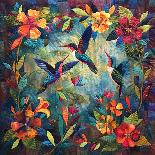 Hummingbirds WO2707003CL Quilt