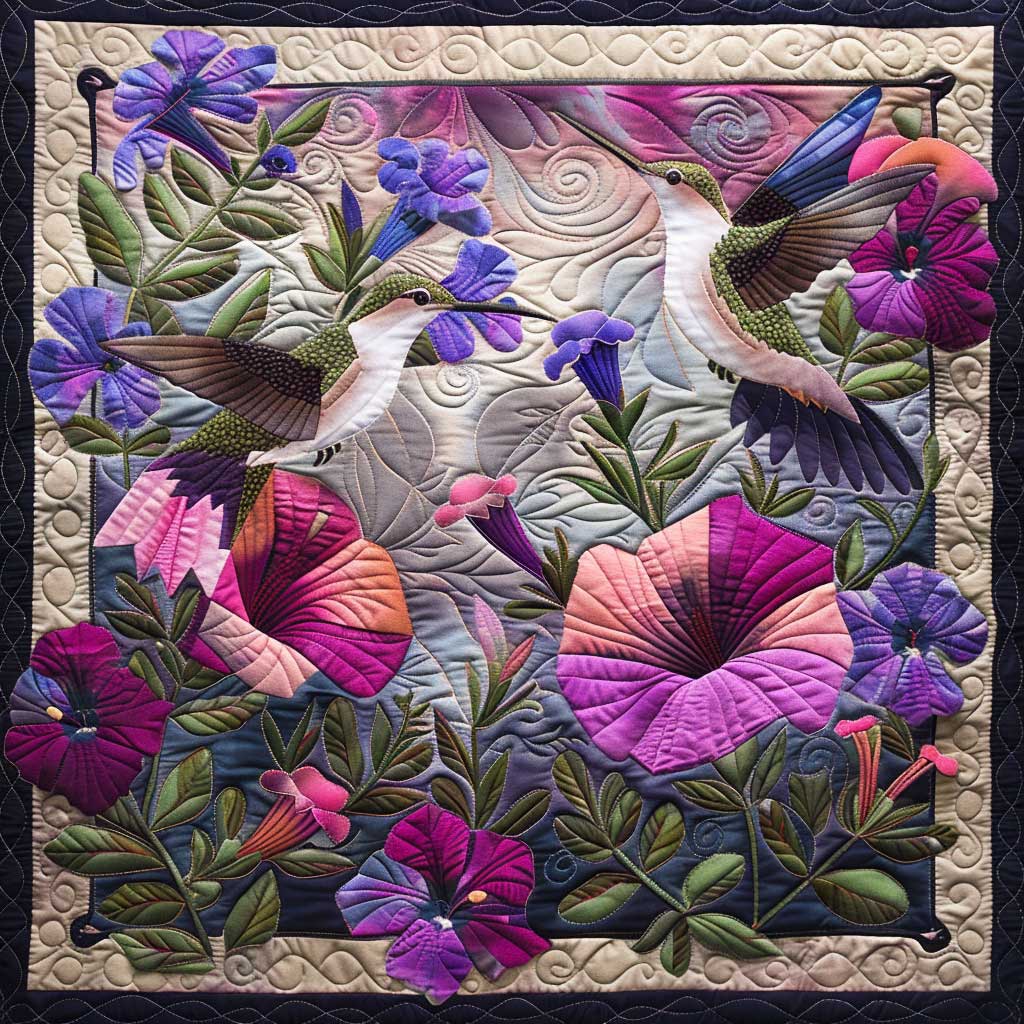 Hummingbird Lovers XR2706001CL Quilt